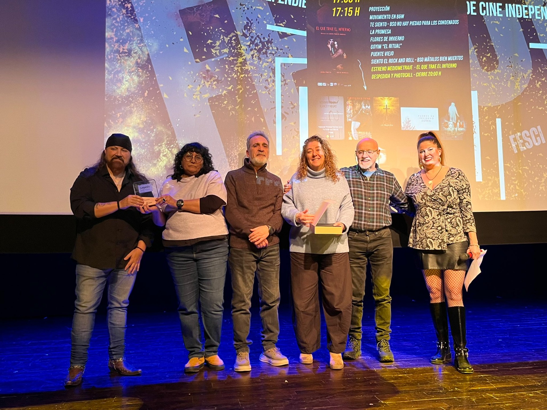 Organización FESCI con la Concejala de Cultura Mercedes Neria