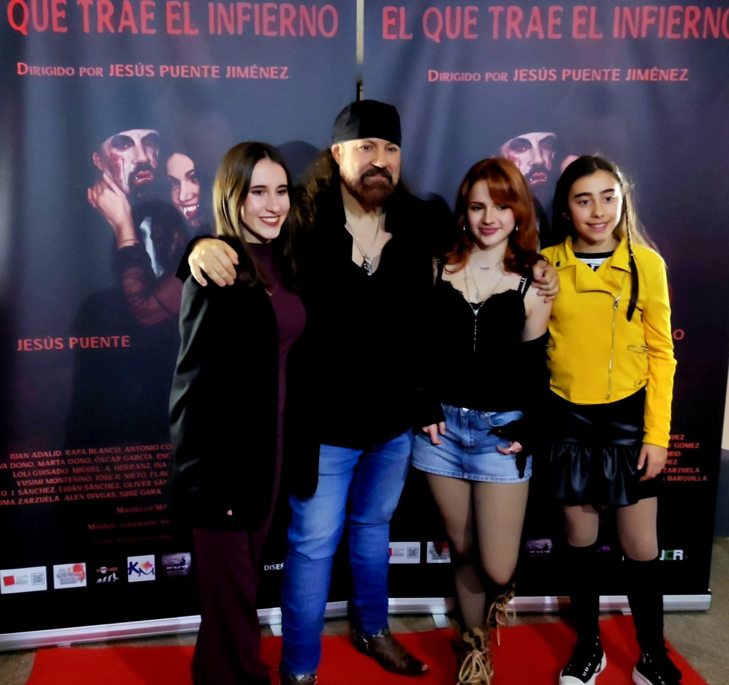 Las jóvenes actrices de la película